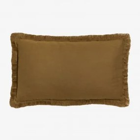 Cojín Retangular 30x50 Cm Em Algodão Soncey Castanho Areia - Sklum