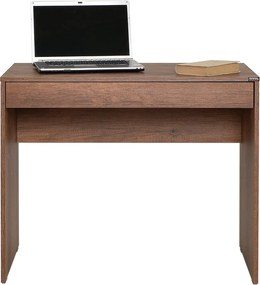 Secretária "Inspire" - 90 x 75 x 55 cm - Nogueira - Design Moderno