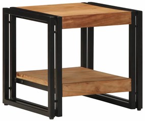 Mesa de Café vidaXL 40x50x38 cm Madeira Sólida de Acácia