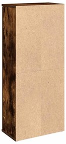 Móvel p/casa banho c/suporte rolos 39x22x90 cm carvalho fumado