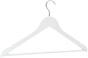 100 pcs conjunto de cabides antiderrapantes madeira branco
