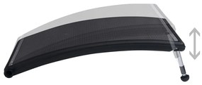 Painéis de aquecimento solar curvos p/ piscina 2 pcs 110x65 cm