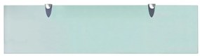 Prateleira flutuante vidro 80x20 cm 8 mm