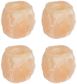 Suporte para Vela de Sal 4 pcs 2,8 kg Rosa