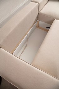 Sofá-Cama de Canto Pırlo – Ecru – 260 cm x 170 cm