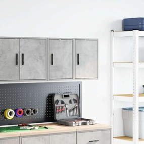 Armários de parede para garagem 2pcs derivados de madeira