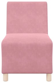 Poltrona 55 cm veludo rosa