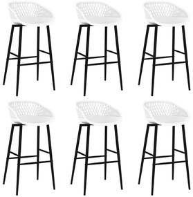 7 pcs conjunto de bar branco