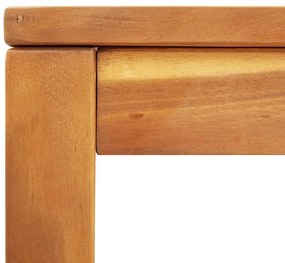 Mesa de jantar p/ jardim 110x110x75 cm madeira de acácia maciça