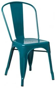 Cadeira Empilhável Em Aço Lix Azul Turquesado - Sklum