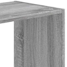Estante 102x32x102 cm derivados de madeira cinzento sonoma