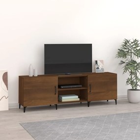 vidaXL Móvel de TV 150x30x50 cm derivados de madeira carvalho castanho