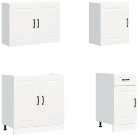7 peças armário de cozinha conjunto Kalmar branco