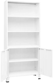 Estante industrial 80x32x180 cm aço branco