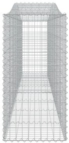 Cestos gabião arqueados 6pcs 400x50x100/120cm ferro galvanizado
