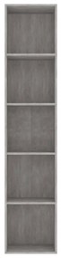 Estante 40x30x189 cm derivados de madeira cinzento cimento