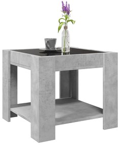 Mesa de centro c/ LEDs 53x53x45 derivados de madeira