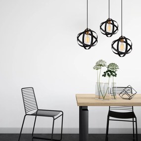 Candeeiro de Teto Gezegen – Preto – 89 x 25 cm