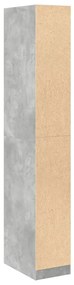 Roupeiro 30x50x200 cm derivados de madeira cinzento cimento