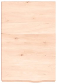 Prateleira de parede 40x60x(2-6) cm carvalho maciço não tratado