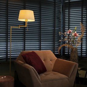 Candeeiro de pé clássico inteligente bronze com branco incl. WiFi A60 - Ladas Fix