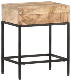 Mesa de apoio 40x30x50 cm madeira de mangueira áspera maciça