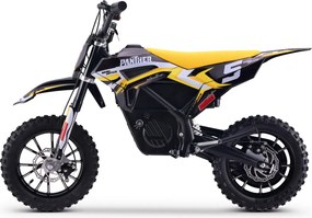 Moto elétrica de cross para crianças Motors Panther 550W Amarela