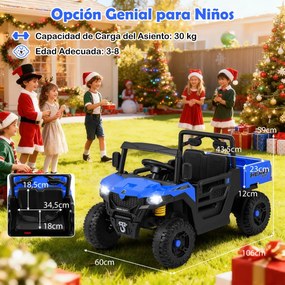 Camião basculante elétrico para crianças 12V com comando à distância, música, contos e luzes LED, suspensão com molas para crianças de 3 a 8 anos, pre