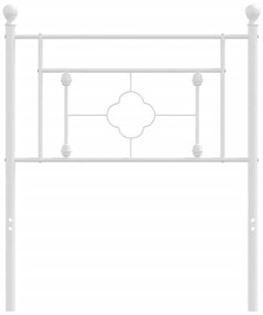 Cabeceira de cama 75 cm metal branco