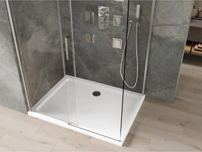 Mexen Omega cabine de duche de correr 120 x 70 cm, transparente, cromada + base de duche plana - 825-120-070-01-00-4010