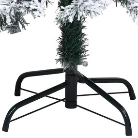 Árvore de Natal artificial com flocos de neve 400 cm PVC verde