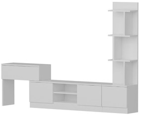 Unidade de TV Team – Branco – TV Stand: 120x38x29,5 cm