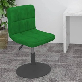 vidaXL Banco de bar giratório veludo verde-escuro