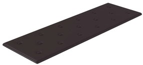 Painel de parede 12 pcs 90x30 cm couro artificial 3,24 m² preto