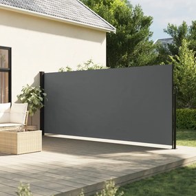 vidaXL Toldo lateral retrátil 160x500 cm antracite