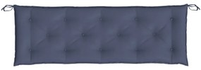 Almofadões banco jardim 2 pcs 150x50x7cm oxford azul-marinho