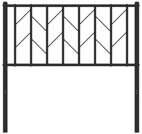 Cabeceira de cama 90 cm metal preto