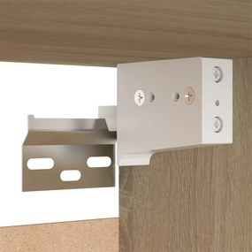 3 pcs conjunto móveis de TV derivados madeira carvalho sonoma