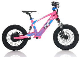 Bicicleta elétrica infantil 350W 16" Roan RXF Evo-S Rosa