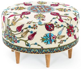 Tuffet Rimini – Branco, Azul, Vermelho, Amarelo, Verde – 65x40x65 cm