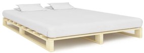 Estrutura de cama em paletes pinho maciço 180x200 cm