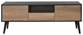 Móvel de TV "Maxim" – Preto &amp; Taupe – 160 x 58 x 41 cm – Design Modern