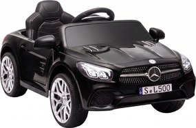 AIYAPLAY Carro Elétrico Infantil Mercedes-Benz SL500 12V com Comando à Distância 2,4 GHz, 2 Motores, Suspensão e Arranque Suave, Preto | Aosom Portugal