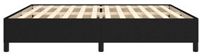 Estrutura de cama sem colchão 200x200 cm tecido preto