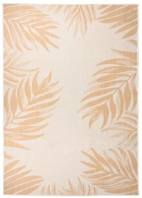 Tapete de tecido plano para exterior 140x200 cm padrão folhas