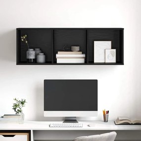 Gabinete para TV com prateleira Carvalho preto 37 x 37 x 107 cm