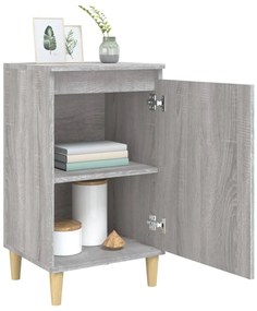 Mesas de cabeceira 2pcs 40x35x70 cm deriv. madeira cinza sonoma
