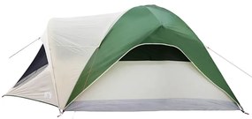 Tenda familiar estilo cabana para 6 pessoas impermeável verde