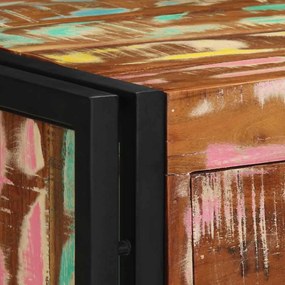 Criado-Mudo vidaXL Multicolorido 40x35x50 cm em Madeira Recuperada