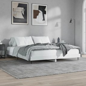 Estrutura de cama 120x200 cm derivados de madeira branco